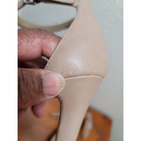 Naturalizer Beige Ankle Strap High Heel Sandals Womens Size 10 M - Picture 11 of 12